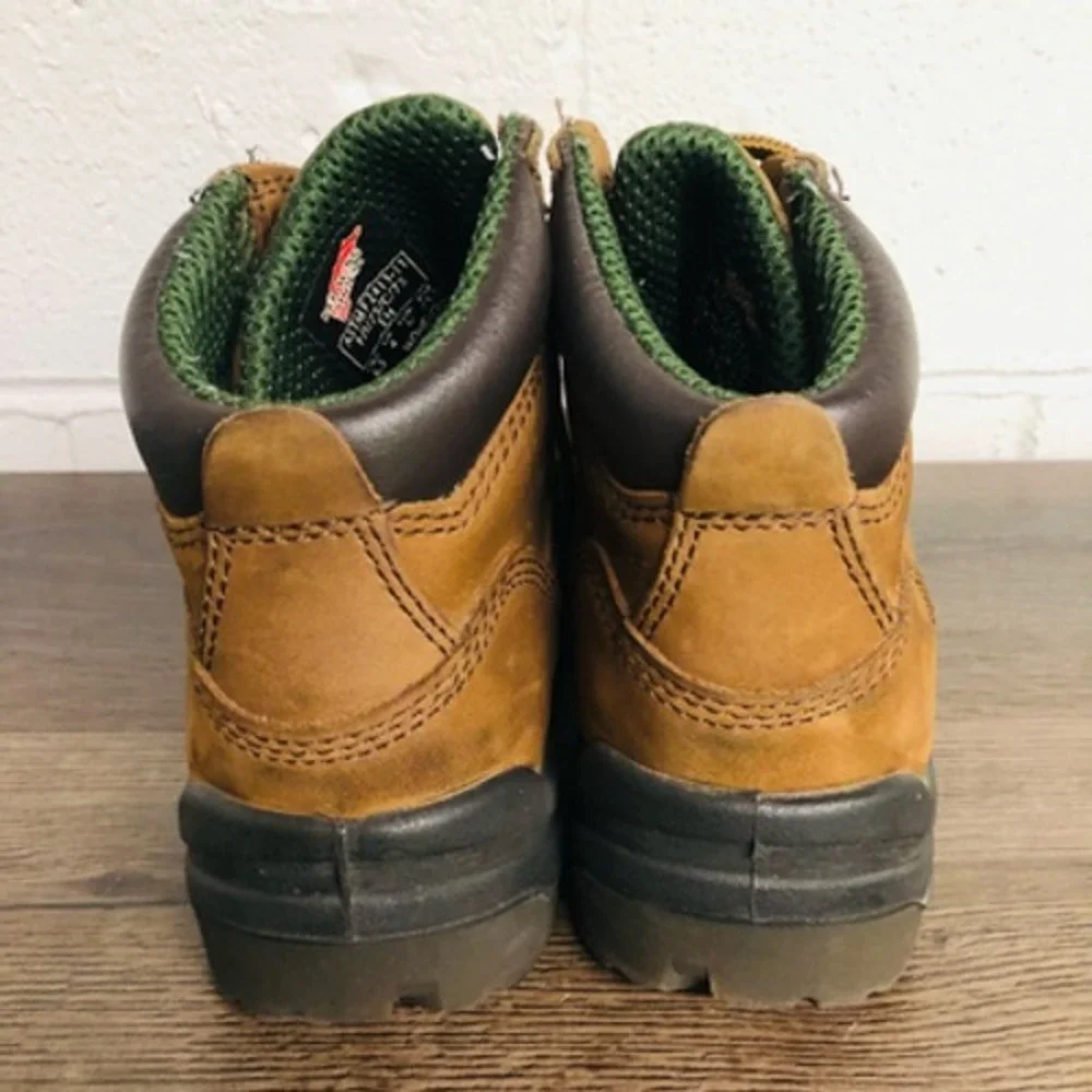 Red Wing Womens Work Boots Brown Leather Waterproof Ankle Lace Up 6.5 B - Picture 2 of 10